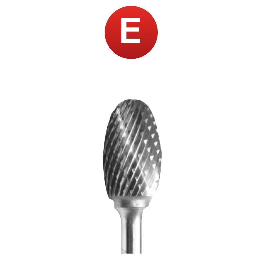 Abraboro 12 x 175/25 mm E alakú keményfém turbómaró kereszt fogazással, hosszú kivitel termék fő termékképe