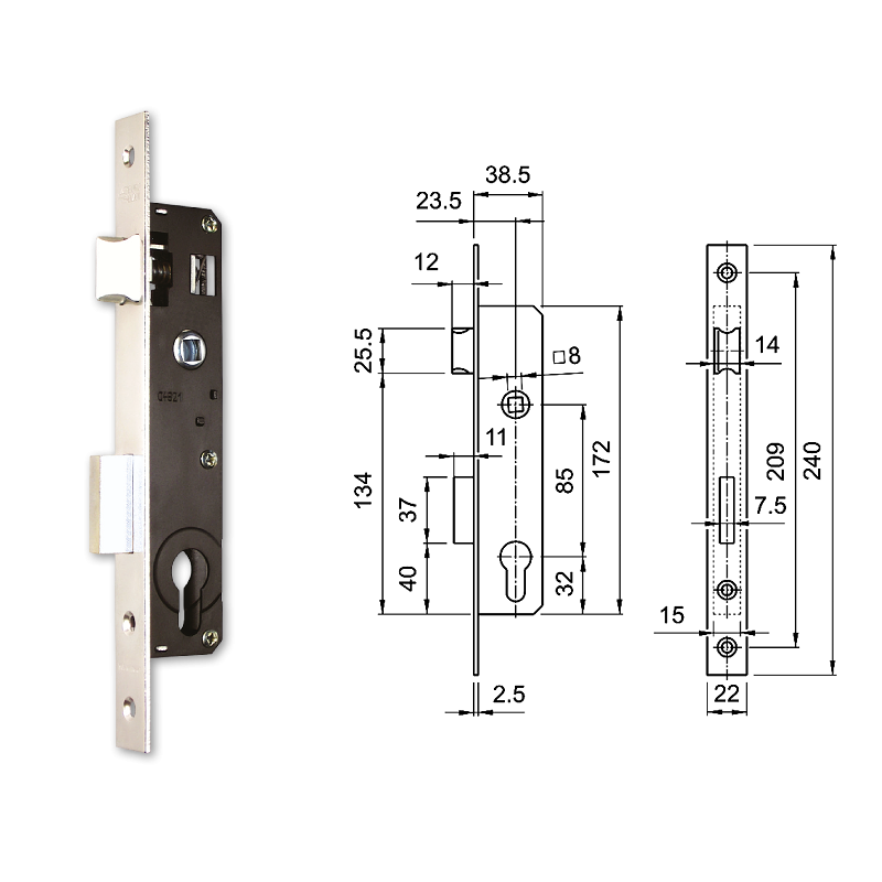 Euro-Elzett 3389 hengerzárbetétes, csapdás portálzár termék fő termékképe