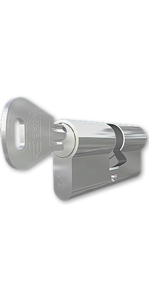 Euro-Elzett TITAN XT hengerzárbetét 35/40 mm, fényes nikkel bevonattal termék fő termékképe