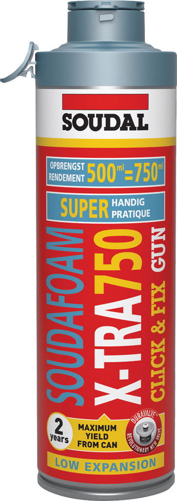 Soudal Soudafoam X-Tra 750 pisztolyhab (click), 500 ml termék fő termékképe