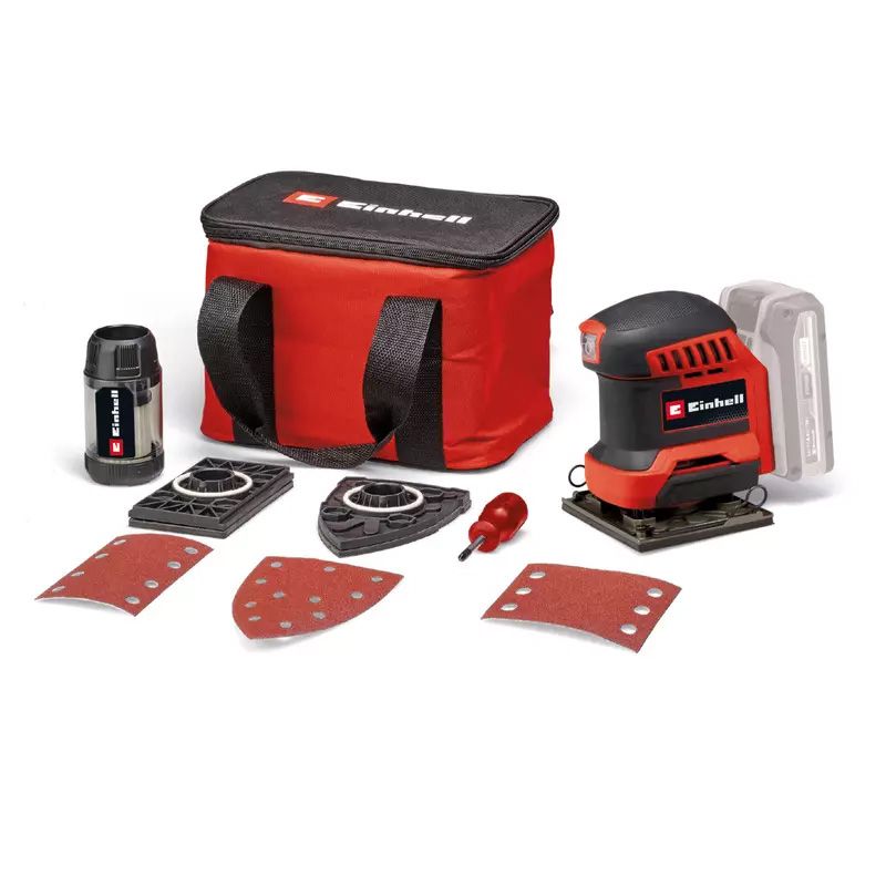 EINHELL TE-OS 18/113 3X Li - Solo akkus rezgőcsiszoló (akku és töltő nélkül, hordtáskában) termék fő termékképe