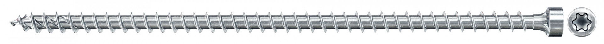 Fischer FPF II CHTF 8.0 x 350 BC 50 hengeres fejű, kékre horganyzott, végigmenetes szerkezetépítő csavar TX behajtással, 50 db/csomag termék fő termékképe